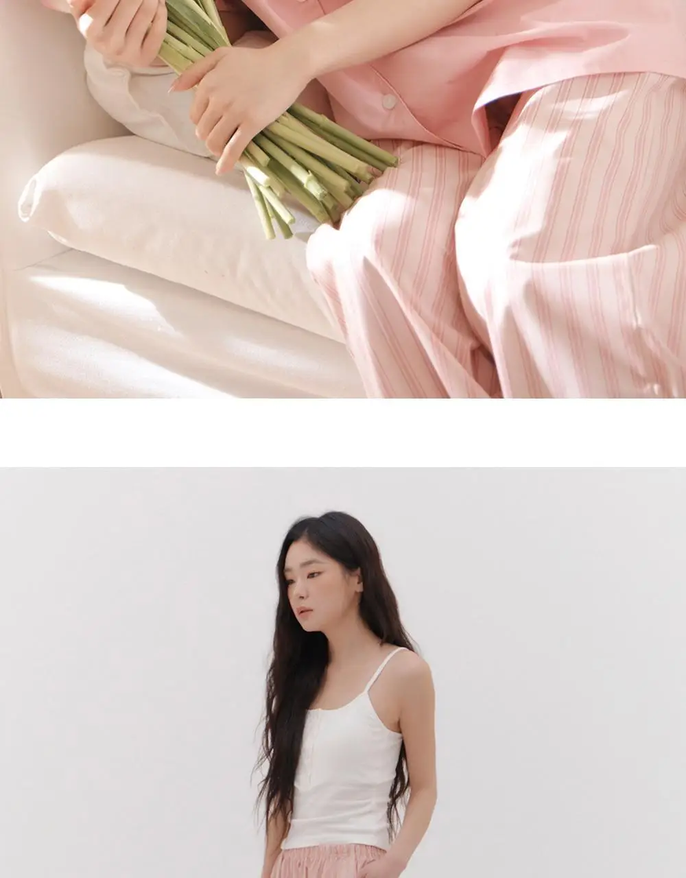 [곽민경 PICK] 오프아워 타이드리듬 글로시피치 긴바지 (M / L / XL) 상세페이지 5